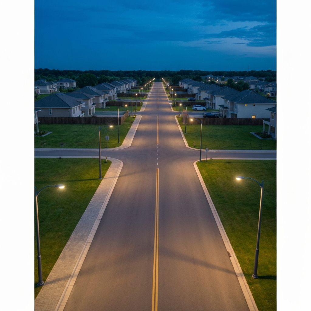 Well-maintained internal streets in 64 acre township Lucknow